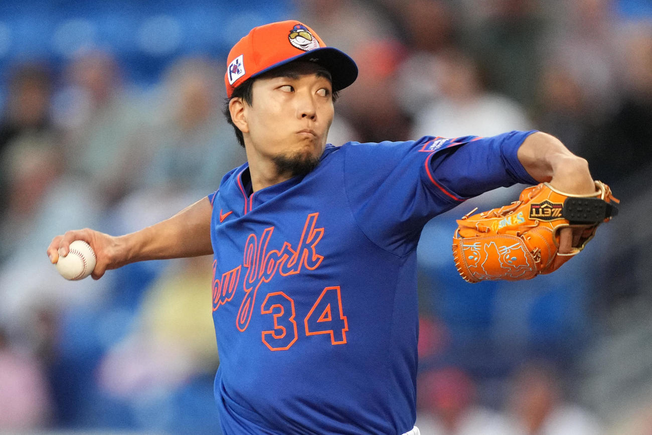 【MLB】メッツ・千賀滉大、先発で2回2安打無失点　試験導入の「自動投球判定システム」でチャレンジ要求